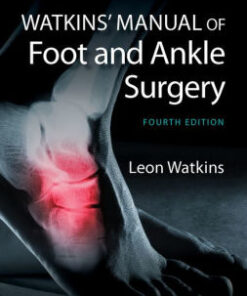 Watkins' Manual of Foot and Ankle Medicine 4th Ed by Watkins